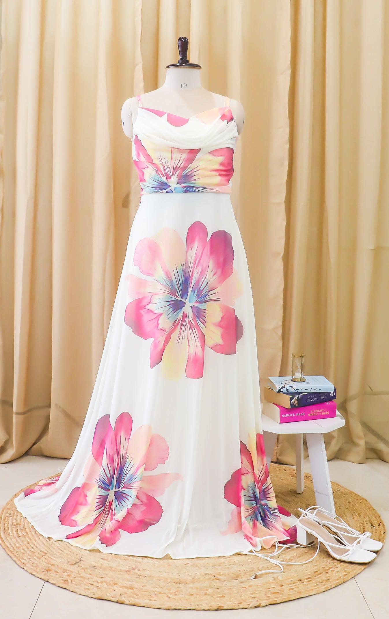 Sunset Blossom Maxi Dress!