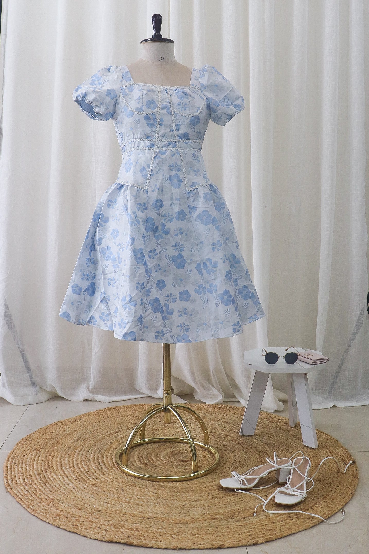 Blueberry Milk Puff Dress! 🫐✨