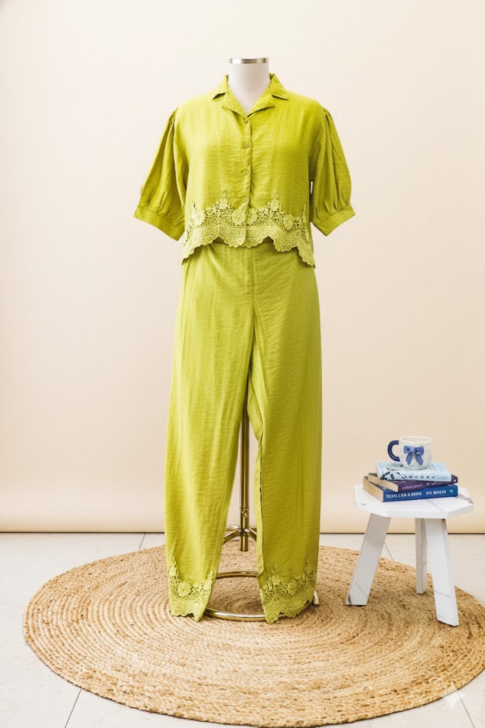 Green Whisper Lace Set!