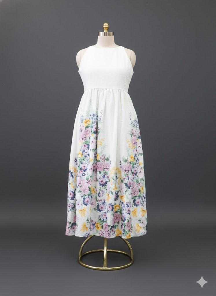Meadow Muse Maxi blue floral Dress!
