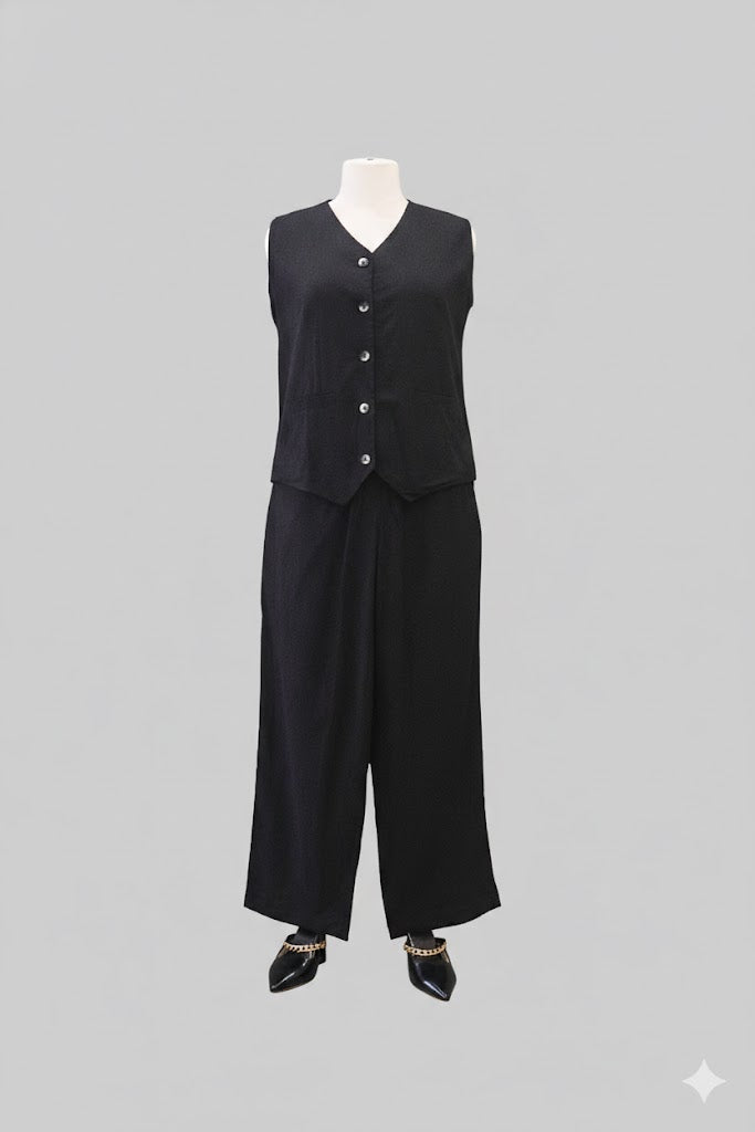 Tailored Noir Vest & Trouser Set!