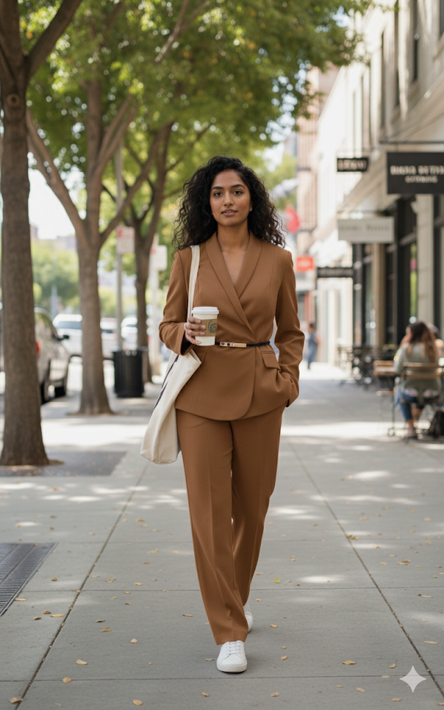 Power brown Pantsuit! 💼✨