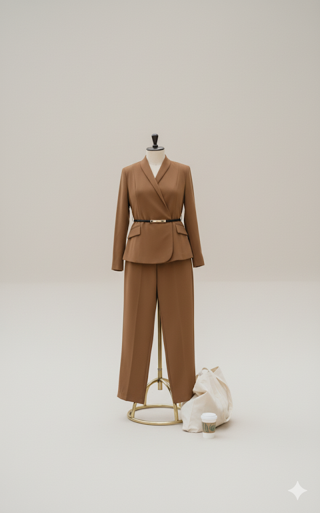 Power brown Pantsuit! 💼✨