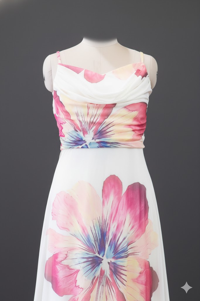 Sunset Blossom Maxi Dress!