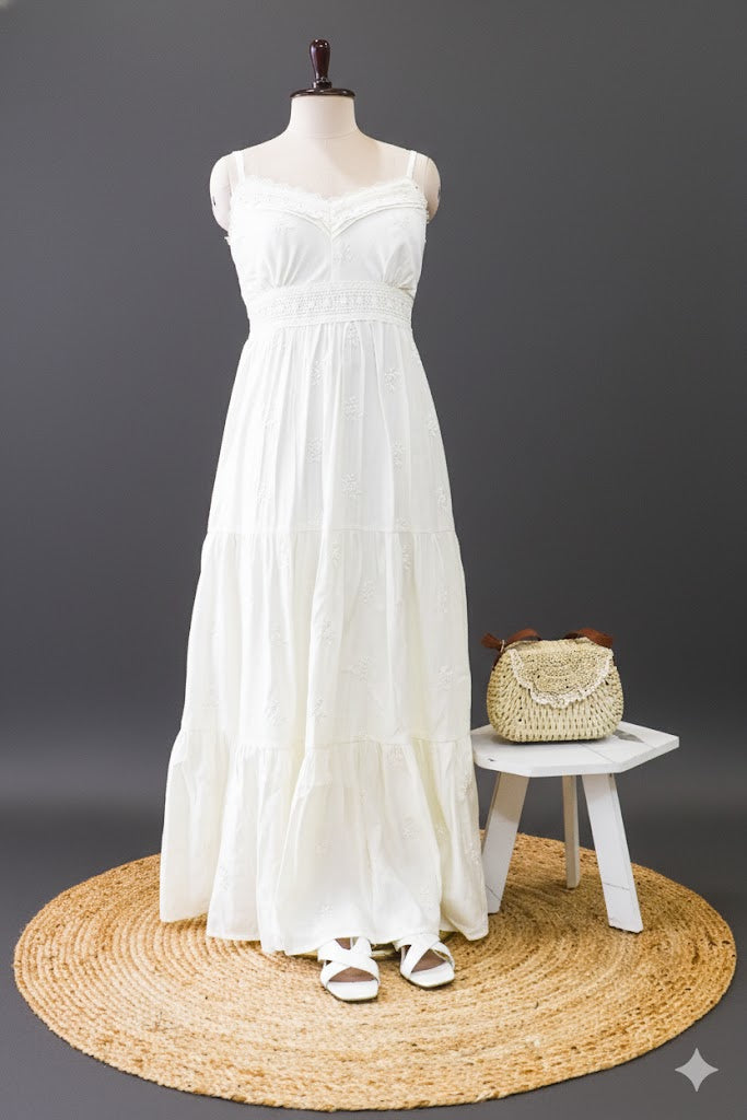 Boho Dream Embroidered Maxi Dress!